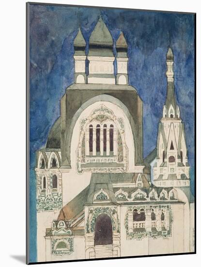 Unrealised Design for a Church at Talashkono, 1899-Mikhail Aleksandrovich Vrubel-Mounted Giclee Print