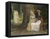 Unrequited Love, a Scene from Much Ado About Nothing-William Oliver-Framed Stretched Canvas