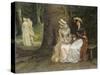 Unrequited Love, a Scene from Much Ado About Nothing-William Oliver-Stretched Canvas