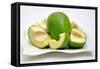 Unripe Mango Pieces-4-highviews-Framed Stretched Canvas