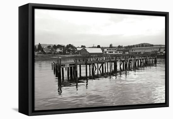Unsafe Dock BW-Dana Styber-Framed Stretched Canvas