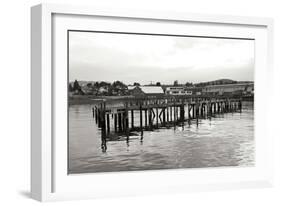 Unsafe Dock BW-Dana Styber-Framed Photographic Print