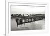 Unsafe Dock BW-Dana Styber-Framed Photographic Print