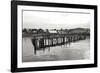 Unsafe Dock BW-Dana Styber-Framed Photographic Print