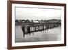 Unsafe Dock BW-Dana Styber-Framed Photographic Print