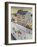 Unsere Strasse in Grau, 1911-Auguste Macke-Framed Giclee Print