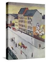Unsere Strasse in Grau, 1911-Auguste Macke-Stretched Canvas