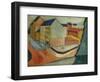 Unsere Strasse mit Reitbahn, Bonn-Auguste Macke-Framed Giclee Print