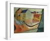 Unsere Strasse mit Reitbahn, Bonn-Auguste Macke-Framed Giclee Print