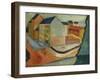 Unsere Strasse mit Reitbahn, Bonn-Auguste Macke-Framed Giclee Print