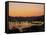 unset over Marmaris Harbor, Turquoise Coast, Turkey-Ellen Clark-Framed Stretched Canvas