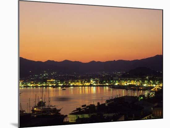 unset over Marmaris Harbor, Turquoise Coast, Turkey-Ellen Clark-Mounted Photographic Print