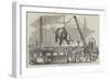 Unshipping Elephants at Calcutta-null-Framed Giclee Print