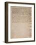 Unsigned Extract from the Codex Trivulzianus, 1478-1490-Leonardo da Vinci-Framed Giclee Print