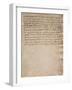 Unsigned Extract from the Codex Trivulzianus, 1478-1490-Leonardo da Vinci-Framed Giclee Print