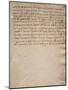 Unsigned Extract from the Codex Trivulzianus, 1478-1490-Leonardo da Vinci-Mounted Giclee Print