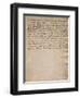 Unsigned Extract from the Codex Trivulzianus, 1478-1490-Leonardo da Vinci-Framed Giclee Print