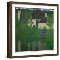 Unterach Manor on the Attersee Lake, Austria, 1915-1916-Gustav Klimt-Framed Giclee Print