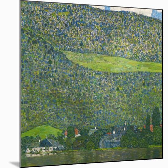 Unterach on Lake Attersee, Austria, 1915-Gustav Klimt-Mounted Giclee Print