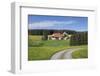 Unterfallengrundhof in the spring, Gütenbach, Black Forest, Baden-Wurttemberg, Germany-Markus Lange-Framed Photographic Print