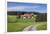 Unterfallengrundhof in the spring, Gütenbach, Black Forest, Baden-Wurttemberg, Germany-Markus Lange-Framed Photographic Print