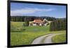 Unterfallengrundhof in the spring, Gütenbach, Black Forest, Baden-Wurttemberg, Germany-Markus Lange-Framed Photographic Print