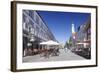 Untermarkt Marketplace, Maria Hilf Church, and Street Cafes-Markus Lange-Framed Photographic Print