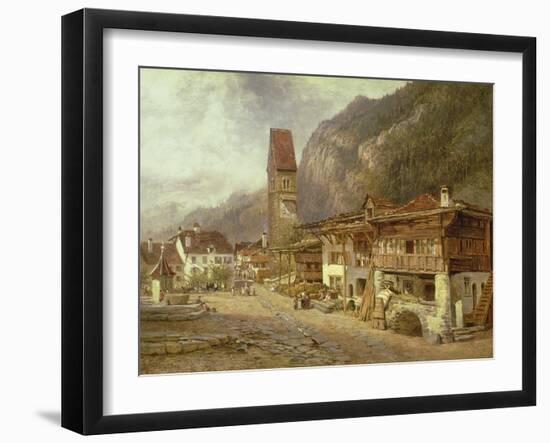 Unterseen, Interlaken: Autumn in Switzerland, 1878-Benjamin Williams Leader-Framed Giclee Print