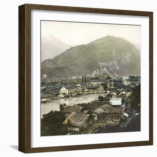 Unterseen (Switzerland), Panorama, Aar Valley-Leon, Levy et Fils-Framed Photographic Print