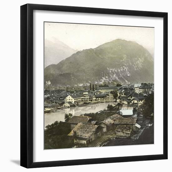 Unterseen (Switzerland), Panorama, Aar Valley-Leon, Levy et Fils-Framed Photographic Print