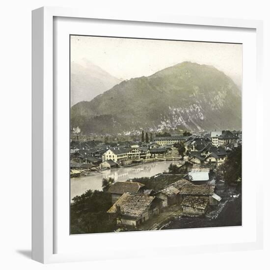 Unterseen (Switzerland), Panorama, Aar Valley-Leon, Levy et Fils-Framed Photographic Print