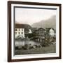 Unterseen (Switzerland), the Bridge, Circa 1865-Leon, Levy et Fils-Framed Photographic Print