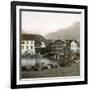 Unterseen (Switzerland), the Bridge, Circa 1865-Leon, Levy et Fils-Framed Photographic Print