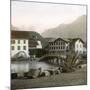 Unterseen (Switzerland), the Bridge, Circa 1865-Leon, Levy et Fils-Mounted Photographic Print