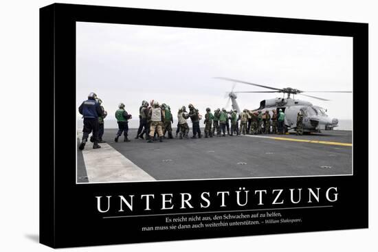 Unterstützung: Motivationsposter Mit Inspirierendem Zitat-null-Stretched Canvas