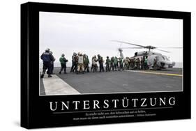 Unterstützung: Motivationsposter Mit Inspirierendem Zitat-null-Stretched Canvas