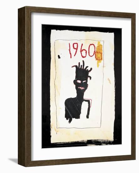 Untitle (1960)-Jean-Michel Basquiat-Framed Art Print