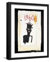 Untitle (1960)-Jean-Michel Basquiat-Framed Art Print