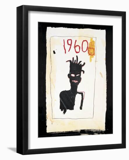 Untitle (1960)-Jean-Michel Basquiat-Framed Art Print