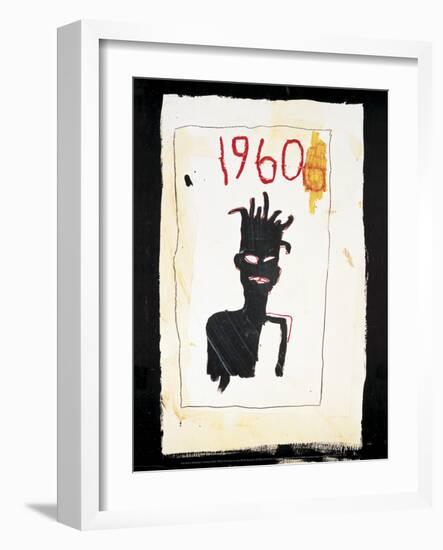 Untitle (1960)-Jean-Michel Basquiat-Framed Art Print