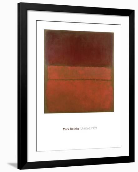 Untitled, 1959-Mark Rothko-Framed Giclee Print