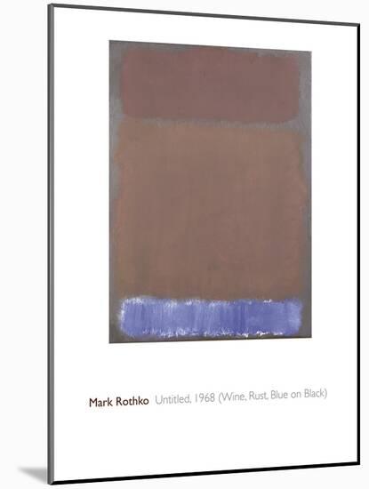 Untitled, 1968-Mark Rothko-Mounted Giclee Print