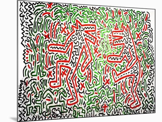 Untitled, 1981-Keith Haring-Mounted Giclee Print