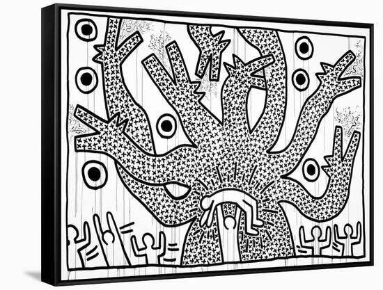 Untitled, 1982-Keith Haring-Framed Stretched Canvas