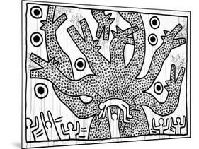 Untitled, 1982-Keith Haring-Mounted Giclee Print