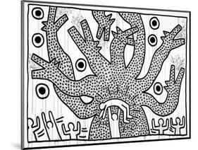 Untitled, 1982-Keith Haring-Mounted Giclee Print