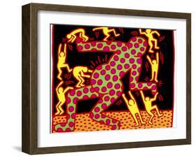 Untitled, 1983-Keith Haring-Framed Giclee Print