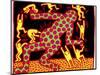 Untitled, 1983-Keith Haring-Mounted Premium Giclee Print