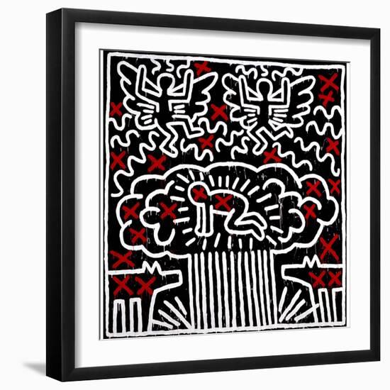 Untitled, 1983-Keith Haring-Framed Premium Giclee Print