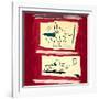 Untitled, 1985-Jean-Michel Basquiat-Framed Giclee Print